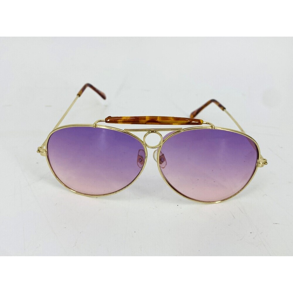 Elope Purple Lense Aviator Sunglasses Dr. Pepper Color Rock & Roll Tortoiseshell